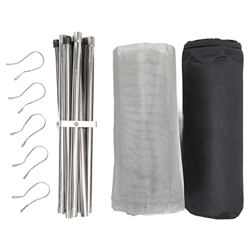 Tragbare Mesh-Feuerstelle Edelstahl-Ständer zusammen klappbar Barbecue Grill Holz brennende Feuer Grube für Outdoor-Camping-Koch heizung von Segrehy