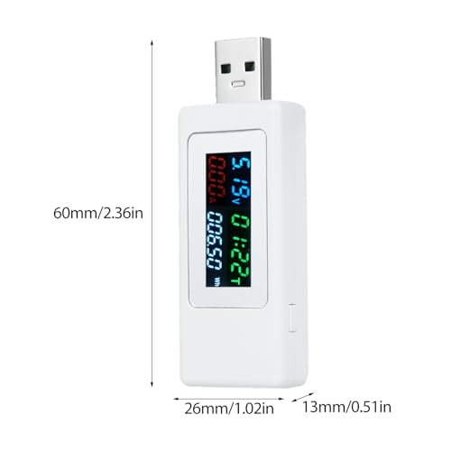 USB -Tester USB -Leistungsmesserspannungsstrom Tester QC Schnelllades Voltmeter Amperemeter Multimeter LCD -Display -Tool für Ladekabel Batterie Batterie Mobile Banken Banken von Segrehy