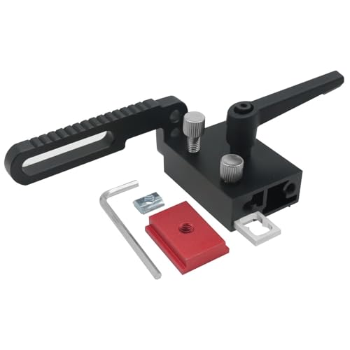 Zaun Flip Stop t Track Stop T Slot Limit Device Aluminiumlegierung abschließbar 75 Typ T Slot -Locator für Holzbearbeitungsprojekte und Tischtuchsaufgaben von Segrehy