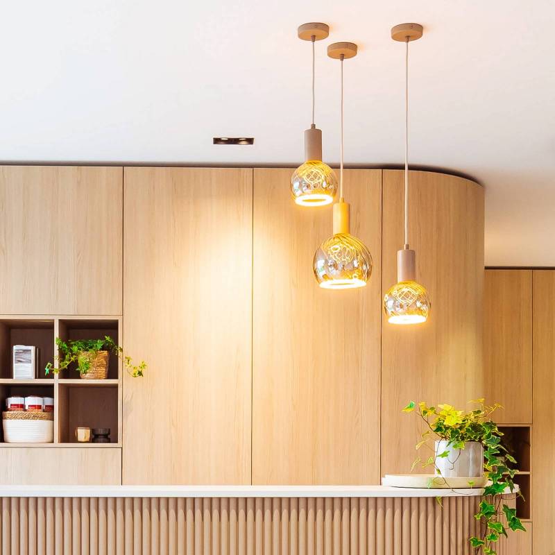 SEGULA Hängeleuchte Flow, Eiche geölt, E27 von Segula