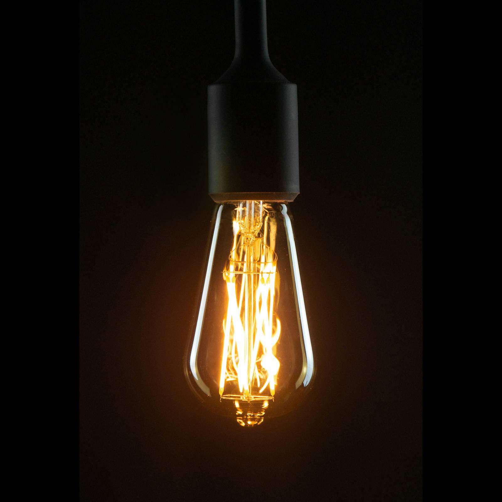 SEGULA LED-Lampe E27 ST64 5W 2.200K gold/gold dim von Segula