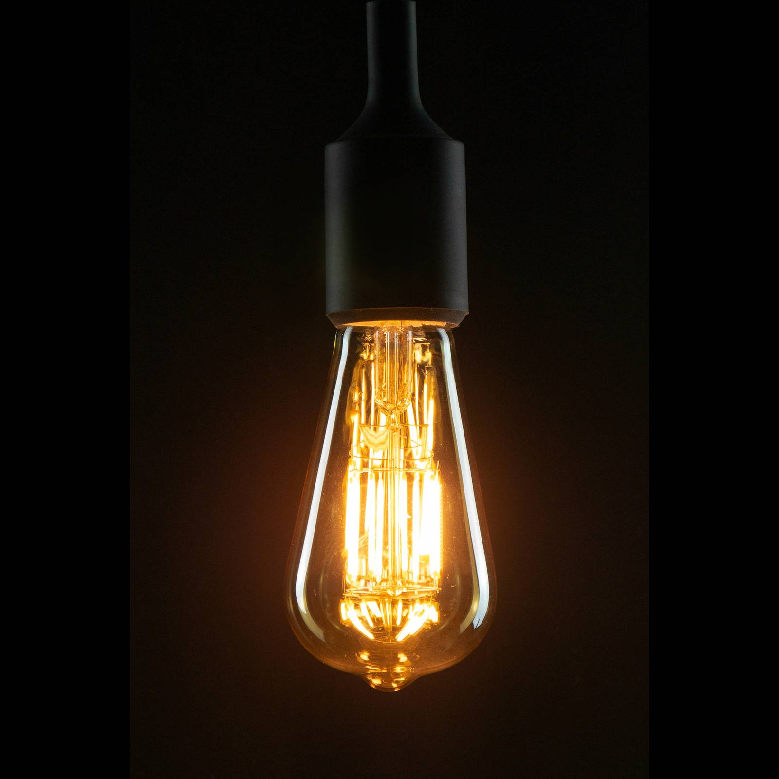 SEGULA LED-Lampe E27 ST64 5W 2200K gold/silber dim von Segula