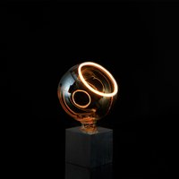 Segula Cubic Tischleuchte mit LED Floating Globe 150 45° smokey grau von Segula