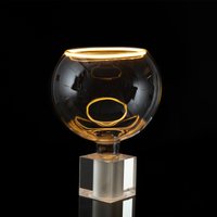 Segula Cubic Tischleuchte mit LED Floating Globe 200 klar Acryl von Segula