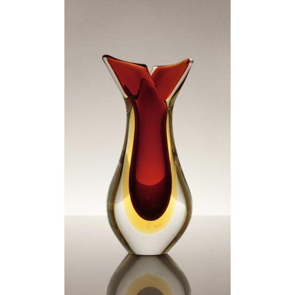 Murano Glasvase bunt (60er Jahre), Seguso von Seguso