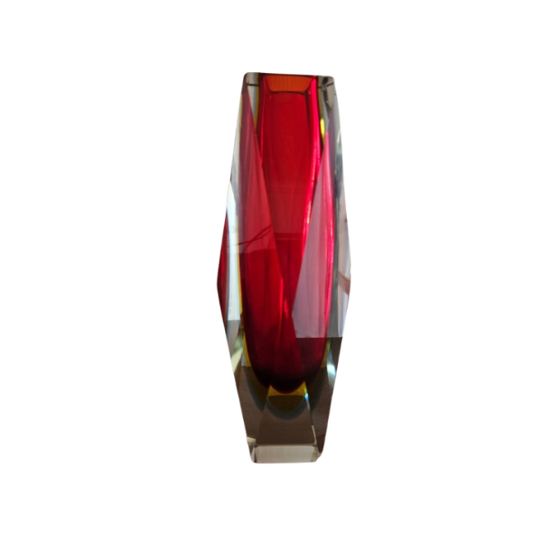 Murano Glasvase von Flavio Poli (1960er/1970er Jahre), Seguso von Seguso
