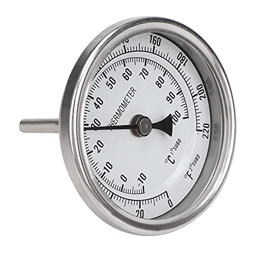 1/2" NPT-Edelstahl-Topfthermometer,Professionelle Hohe Genauigkeit Milchthermometer Laborthermometer Flüssigkeiten Thermometer, Zeigerthermometer aus Metall zum Bierbrauen 1/2" NPT-Edelstahl-Topfthermometer,Professionelle Hohe Genauigkeit Milchthermometer Laborthermometer Flüssigkeiten Thermometer, Zeigerthermometer aus Metall zum Bierbrauen von Segutage