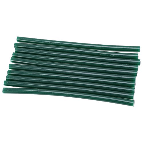 10 Stück Heissklebesticks, 7 x 150mm Stark Klebende Klebesticks Schwarz Heißklebestifte für DIY Kunsthandwerk Schnelle Reparatur Zuhause 20Watt Klebepistole (Grün) von Segutage