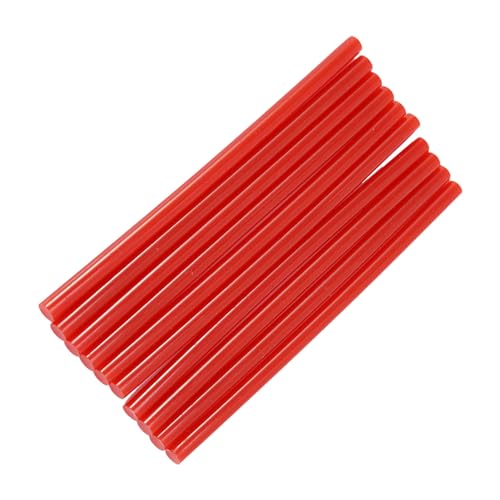 10 Stück Heissklebesticks, 7 x 150mm Stark Klebende Klebesticks Schwarz Heißklebestifte für DIY Kunsthandwerk Schnelle Reparatur Zuhause 20Watt Klebepistole (Rot) von Segutage