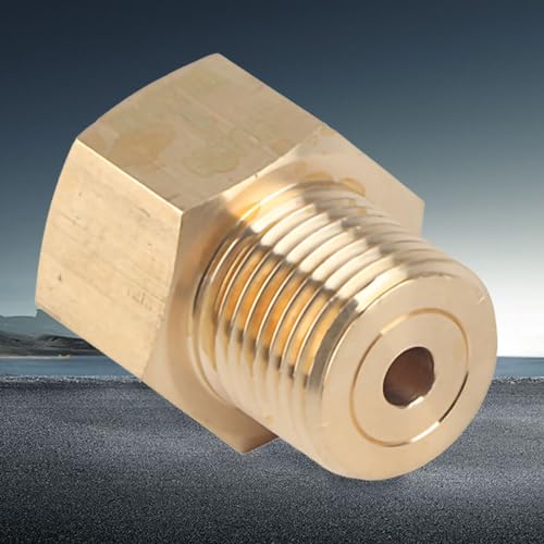 CO2-Zylinder-Tank-Adapter-Konverter, Messingmaterial-Ersatz, Befestigung von Paintball CO2-Tank an CO2-Regler für Aquarium (W21.8 CGA320) (W21.8 auf CGA320) von Segutage