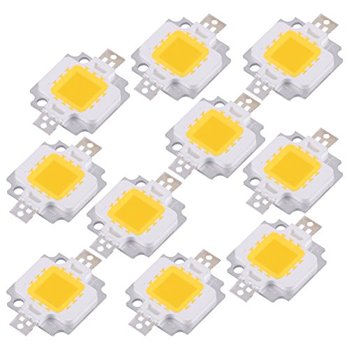 Segutage 10 Stück super helle Intensität Led Bead Chip, 10W Hochleistungs- SMD Lichtkomponenten Diode Birne Lampe Perlen Chip Birne, Flutlicht Glühbirne Ersatz DIY Beleuchtung Vorrichtungen von Segutage