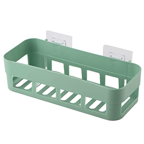 Wall Storage Self Korb mit Stick Typ, Starke Kunststoff Stick Tape Dusche Regale Veranstalter, Kein Bohren und großes Lager, Bad Caddy hängenden Organisatoren für glatte Oberfläche (Grün) von Segutage