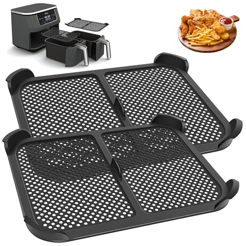Sehawei 2 Stück Silikon Spritzschutz für Ninja Foodi Max Dual Zone Heißluftfritteuse AF300EU, Kompatibel mit AF300 - Hitzebeständig, Anti-Spritzer von Sehawei
