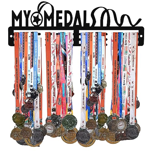 Sehaz Artworks Medaillenhalter | Medaillen Aufbewahrung | Fussball | Schwimmen | Medaillen Aufhänger (zu 24–30 Medaillen) von Sehaz Artworks