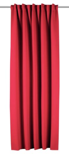 Sehlbach Fertiggardine mit Gardinenband, Dimout Uni, Rot, 135 x 245 cm Gardinen, Energiesparend Im Winter, Wärmeabweisend Im Sommer, Einfache Anbringung, Blickdicht, Perfekter Faltenwurf Sehlbach Fertiggardine mit Gardinenband, Dimout Uni, Rot, 135 x 245 cm Gardinen, Energiesparend Im Winter, Wärmeabweisend Im Sommer, Einfache Anbringung, Blickdicht, Perfekter Faltenwurf von Gardinia