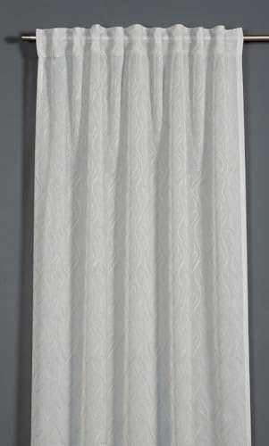 Gardinia Fertiggardine mit Gardinenband, Stickerei, weiß, 135 x 245 cm Gardinia Fertiggardine mit Gardinenband, Stickerei, weiß, 135 x 245 cm von Sehlbach GmbH.