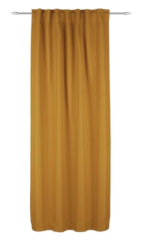 Sehlbach Fertiggardine mit verdeckten Schlaufen, Dimout Uni, Gelb, 135 x 245 cm Gardinen, Energiesparend Im Winter, Wärmeabweisend Im Sommer, Blickdicht, Öko-Tex Zertifiziert, Einfache Montage Sehlbach Fertiggardine mit verdeckten Schlaufen, Dimout Uni, Gelb, 135 x 245 cm Gardinen, Energiesparend Im Winter, Wärmeabweisend Im Sommer, Blickdicht, Öko-Tex Zertifiziert, Einfache Montage von Gardinia