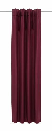 Sehlbach Fertiggardine mit verdeckten Schlaufen, Dimout Uni, Rot, 135 x 245 cm Gardinen, Energiesparend Im Winter, Wärmeabweisend Im Sommer, Blickdicht, Öko-Tex Zertifiziert, Einfache Montage Sehlbach Fertiggardine mit verdeckten Schlaufen, Dimout Uni, Rot, 135 x 245 cm Gardinen, Energiesparend Im Winter, Wärmeabweisend Im Sommer, Blickdicht, Öko-Tex Zertifiziert, Einfache Montage von Gardinia