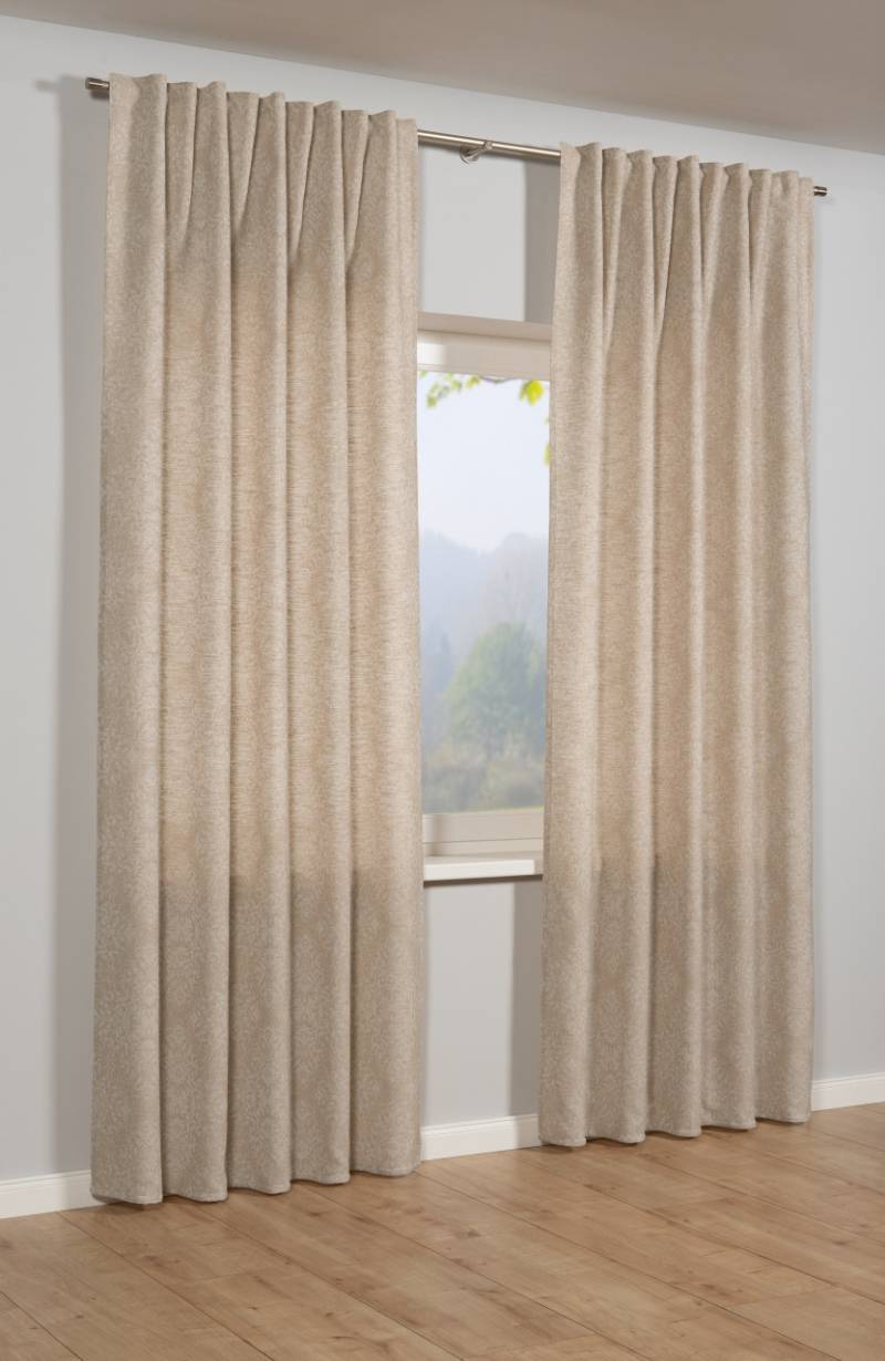 Sehlbach Fertigschal mit Gardinenband 140 x 245 cm beige von Sehlbach GmbH