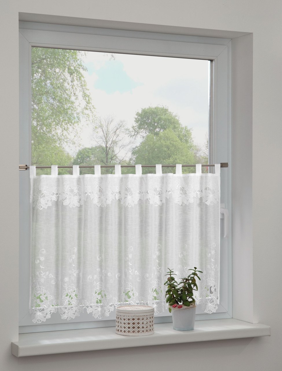 Sehlbach Schlaufenpanneau Rosenbouquet weiß 135 x 75 cm Sehlbach Schlaufenpanneau Rosenbouquet weiß 135 x 75 cm von Sehlbach GmbH