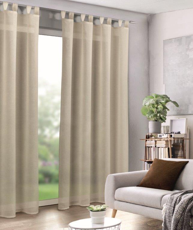 Sehlbach Schlaufenschal mit Gardinenband 135 x 245 cm creme von Sehlbach GmbH