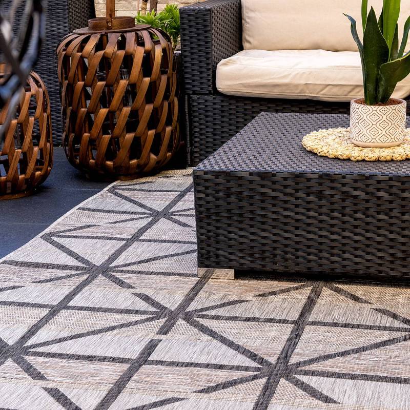 home24 In-/Outdoorteppich Magic 3650 Grau Webstoff/Flachgewebe 80 x 150cm von home24