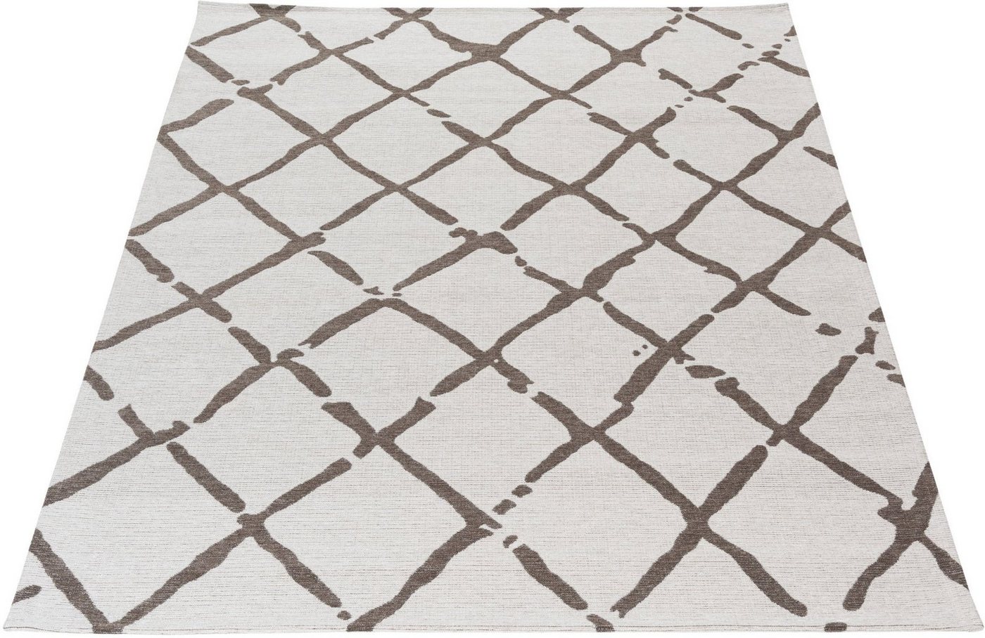 Teppich Carina 6964, Sehrazat, rechteckig, Höhe: 8 mm, waschbar, Flachgewebe, Scandi Design, rutschfest, geometrisches Design von Sehrazat