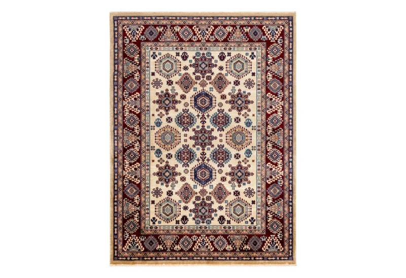 Sehrazat Teppich Teppich classic Design, creme, Rechteckig, Höhe: 10 mm, Seidentouch, Ornamente, mit Bordüre von Sehrazat