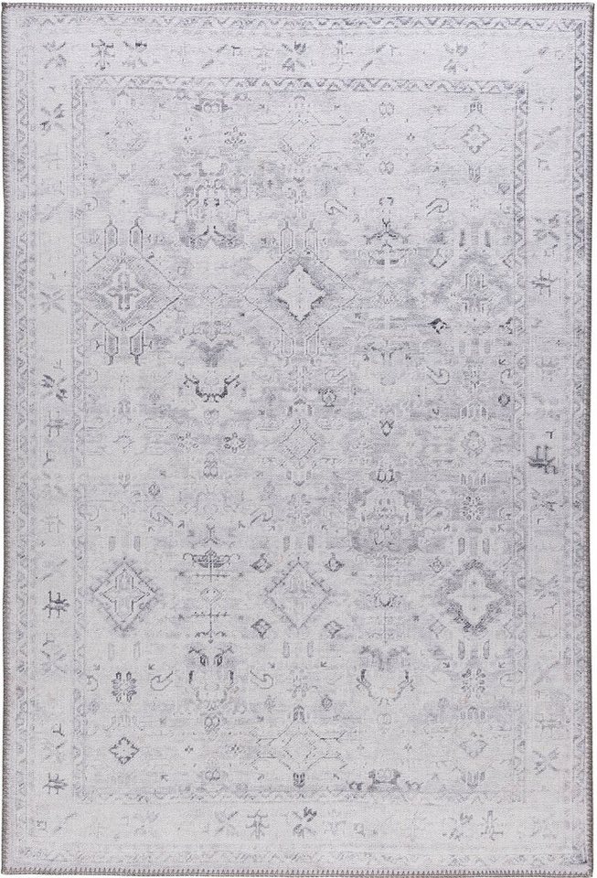 Teppich Vintage 3570, Sehrazat, rechteckig, Höhe: 4 mm, Kurzflor, waschbar, Chenille mit Baumwolle, Wohnzimmer von Sehrazat