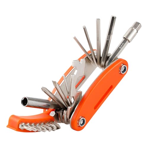 Sehuby Fahrräder Multitool 21 in 1 Faltbare Fahrräder Werkzeug für Reisefahrräder Multifunktionswerkzeug Rennrad Multitool Fahrräder To von Sehuby