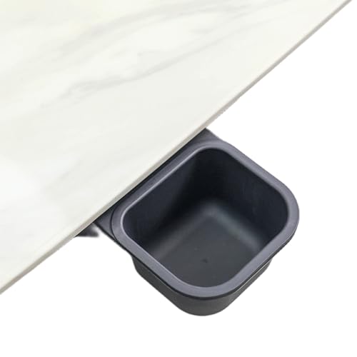 Sehuby Multifunktionaler drehbarer Schreibtisch-Mülleimer mit platzsparendem Clip oder Klebstoff-Design für Büro und Zuhause von Sehuby