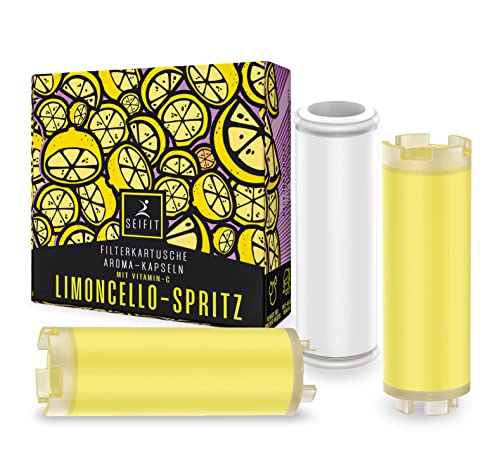Duschkopf mit Filter und Vitamin C Handbrause wassersparend Duschbrause Set mit Druckerhöhung für mehr Hochdruck Brausekopf mit 5 Strahlarten und Mineralsteinen Chrom Sparduschkopf mit Kalkfilter von SeiFIT