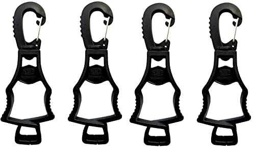 Seibertron Patented Handschuhe Clip, arbeitshandschuhe hosen clip, 4 Pieces Black von Seibertron
