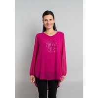 Seidel Moden Langarmbluse, in Layer-Optik und mit Glitzer-Druck von Seidel Moden