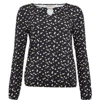 Seidel Moden Langarmshirt, mit grafischem Muster und Detail am Ausschnitt, MADE IN GERMANY von Seidel Moden
