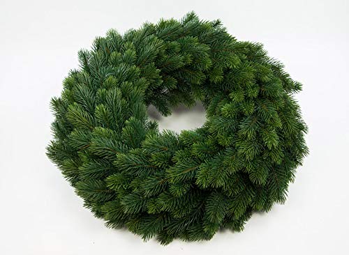 Edel Tannenkranz rund gebunden 60cm PF künstlicher Kranz aus runden Kunststoffnadeln Spritzguss 100% PE Kunststoff von Seidenblumen Roß