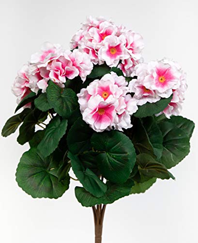 Geranie 38cm rosa -ohne Topf- ZF Kunstpflanzen künstliche Blumen Pflanzen Kunstblumen … (rosa) von Seidenblumen Roß