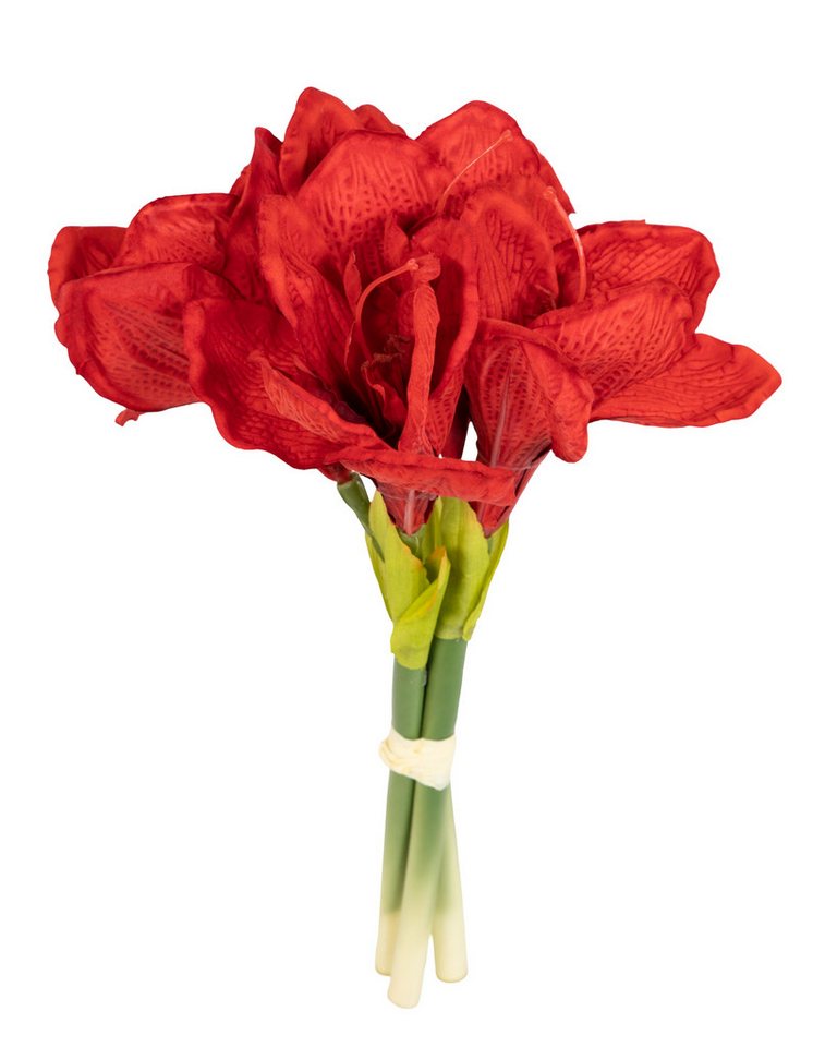 Kunstblume Amaryllisbund 35cm GA Kunstpflanzen künstliche Blumen Ritterstern Amaryllis, Seidenblumen Roß, Farbe: Rot Kunstblume Amaryllisbund 35cm GA Kunstpflanzen künstliche Blumen Ritterstern Amaryllis, Seidenblumen Roß, Farbe: Rot von Seidenblumen Roß