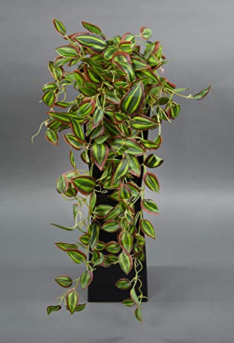 Melonenblatt-Ranke/Tradescantia-Ranke Real Touch 65cm ZF Kunstpflanzen künstliche Pflanzen Ranke von Seidenblumen Roß