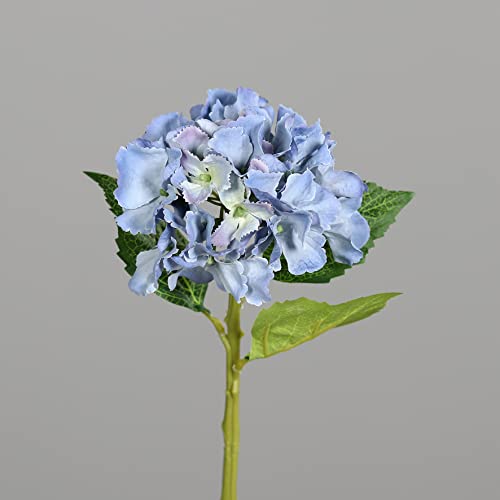 Seidenblumen Roß Hortensie 32cm DP Kunstlbumen künstliche Blumen Hortensien Hydrangea (Blau) von Seidenblumen Roß