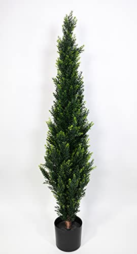 Seidenblumen Roß Zeder/Konifere Natura 150cm LA künstliche Pflanzen Kunstpflanzen Kunstbaum Thuja Zypresse von Seidenblumen Roß