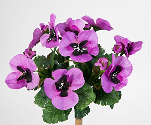 Stiefmütterchen 26cm lila PM Kunstpflanzen Kunstblumen künstliche Pflanzen Blumen Veilchen von Seidenblumen Roß