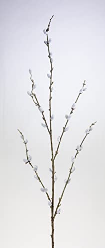 Weidenkätzchenzweig 115cm FI künstliche Weidenkätzchen Salix künstlicher AST Palmkätzchen von Seidenblumen Roß