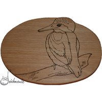 Frühstücksbrett "Eisvogel" von Seideneule