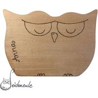 Frühstücksbrett Eule von Seideneule