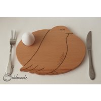 Frühstücksbrett "Piepmatz" von Seideneule