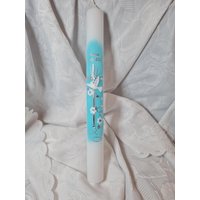 Kommunionkerze Taufkerze 40 X 4, 5, 35 5 cm Weiß Elfenbein Mädchen Türkis Weiss Glitzer Silber Kreuz Fisch Taube Kommunionkerze Taufkerze 40 X 4, 5, 35 5 cm Weiß Elfenbein Mädchen Türkis Weiss Glitzer Silber Kreuz Fisch Taube von Seifenfeeshop