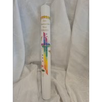 Kommunionkerze Taufkerze 40 X 4 , 5, 35 5 cm Reinweiss Oder Elfenbein. Bunt Regenbogen Gold Tauben Glitzer Strass Kommunionkerze Taufkerze 40 X 4 , 5, 35 5 cm Reinweiss Oder Elfenbein. Bunt Regenbogen Gold Tauben Glitzer Strass von Seifenfeeshop