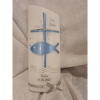 Taufkerze Schräg Oval Oder Rund 25 X8 cm Weiss Silber Grün Wunschtext Taufspruch Psalm Auf Der Rückseite. Farblich Individuell Taube Kreuz Taufkerze Schräg Oval Oder Rund 25 X8 cm Weiss Silber Grün Wunschtext Taufspruch Psalm Auf Der Rückseite. Farblich Individuell Taube Kreuz von Seifenfeeshop