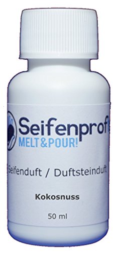 Seifenprofis 50 ml Seifenduft (Kokosnuss) Duftöl zur Seifenherstellung 100% vegan biologisch Badebomben Kerzenduft Raumduft Seifengießen von Seifenprofis